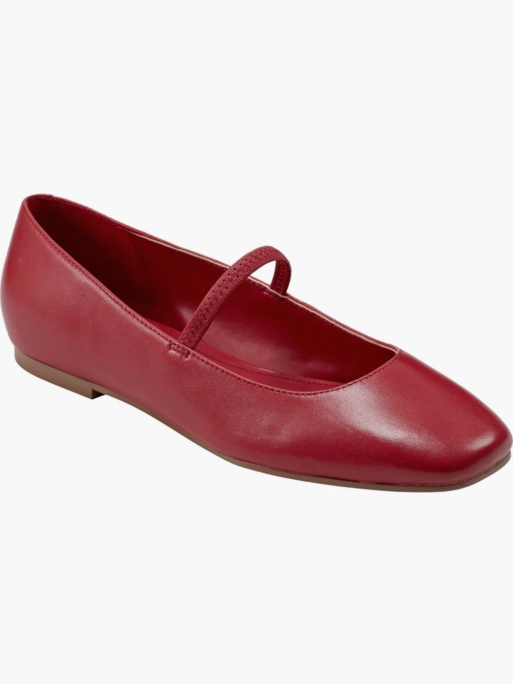 Marc Fisher Red Mary Jane Ballet Flats